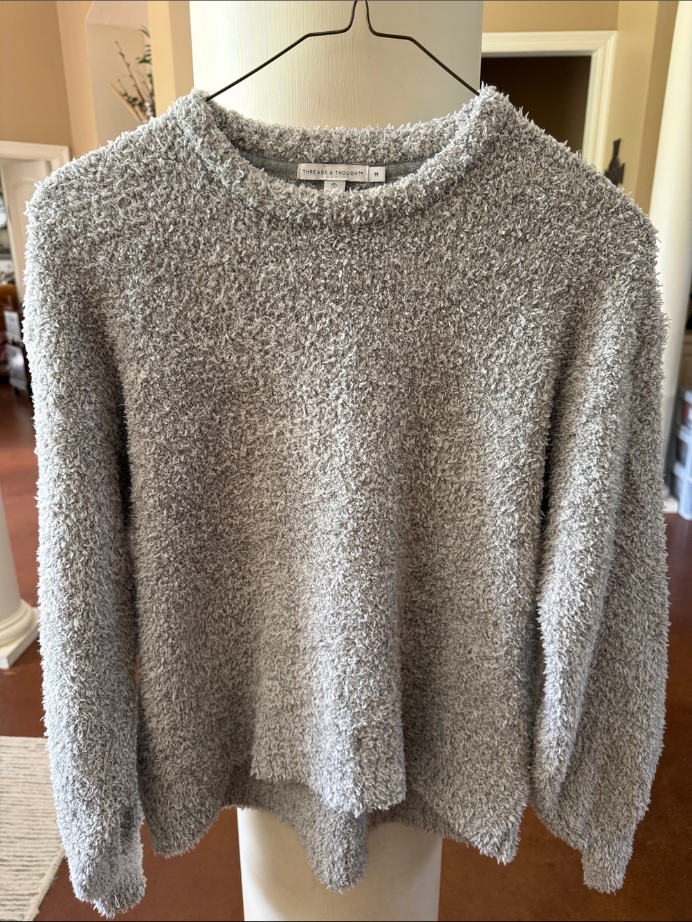 Threads 4 Thought Plush Crewneck Sweater - Light Gray